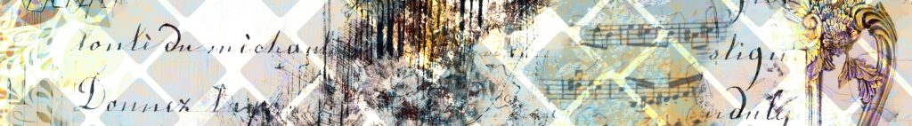 Music, words, images, shapes, shattered, recombining