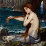 "A Mermaid," Diploma Work given by John William Waterhouse, R.A., accepted 1901. Public domain.
