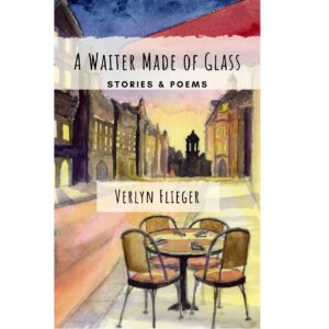 Cover art for A Waiter Made of Glass: a watercolor street-side cafe scene at night